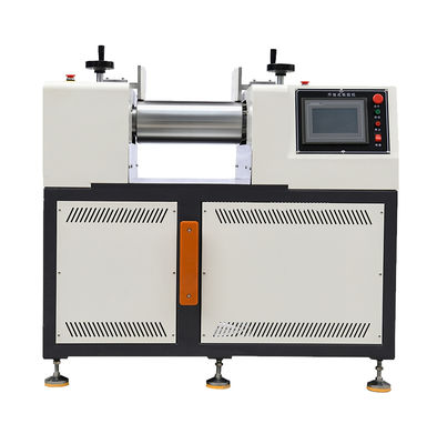 Two Roll Mill with SUS304 Stainless Steel Hopper Adjustable Roller Spacing and High Speed Mixer for Rubber Mixing